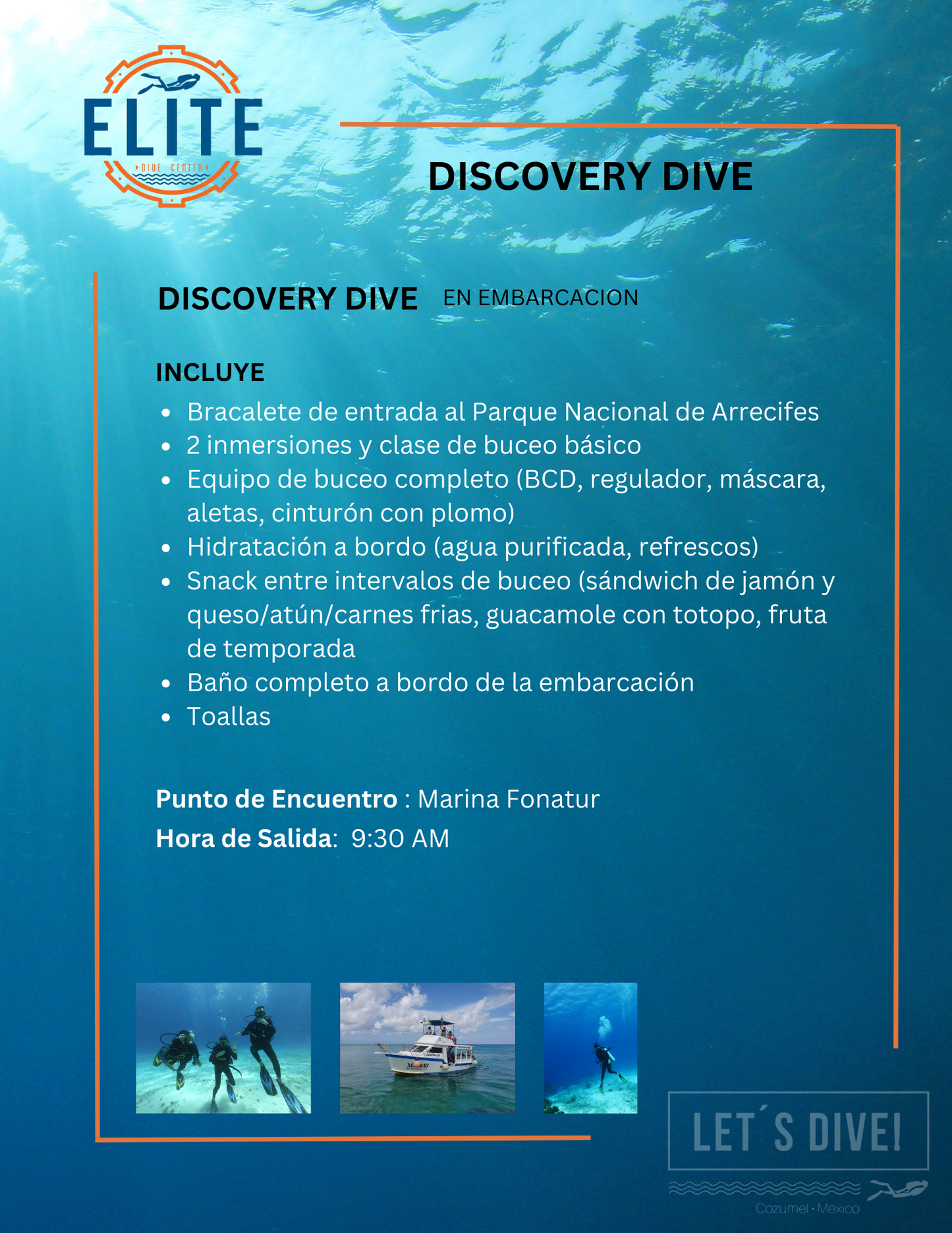 Discover Scuba - boat dives